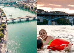 Bơi giữa thành phố - kinh nghiệm thành công từ sông Rhine ở Basel