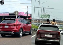 Để trẻ thò đầu qua cửa sổ trời, tài xế bị phạt gần 6 triệu đồng