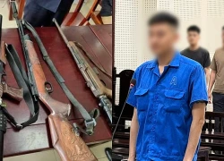 Lĩnh 22 năm 6 tháng tù vì mua bán ma túy, tàng trữ súng và pháo nổ
