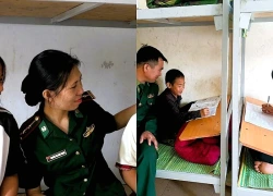 Những người lính 'giữ chân' học sinh nơi ký túc xá vùng biên