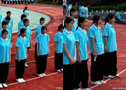 "Tụi trẻ này làm sao vậy": Một bức ảnh trong buổi học quân sự khiến phụ huynh ngổn ngang cảm xúc