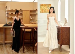 Xuống phố nhẹ tênh cùng đầm hai dây