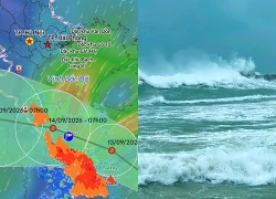 Áp thấp nhiệt đới cách Đà Nẵng 230km, miền Trung mưa lớn xối xả