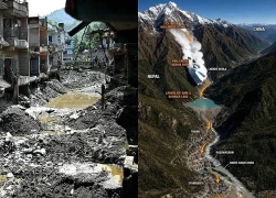 Dấu hiệu lạ trước khi khối băng bằng 28 sân bóng đá gây lũ quét ở Nepal