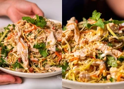 Loại rau đặc biệt, mỗi cây chỉ trổ duy nhất một lần trong đời trộn với thịt gà thành món ngon hấp dẫn
