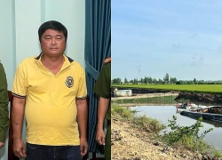 Múc đất dưới lòng kênh mang đi bán, một đối tượng bị khởi tố