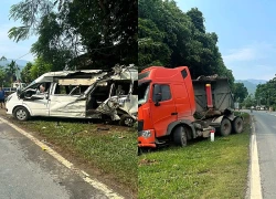 Tạm giữ lái xe đầu kéo gây tai nạn với ô tô 16 chỗ khiến 2 người tử vong