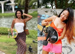 Cô gái ở TP.HCM dùng ván trượt đi chợ, ai gặp cũng ngoái nhìn: "Cuộc sống của mình gói trong 3 chữ"