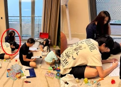 Cường Đô La khoe ảnh gia đình, cô gái lạ mặt ngồi cạnh Subeo thành tâm điểm