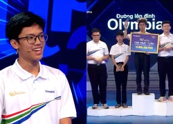 Liên tiếp dẫn đầu, nam sinh Hà Nội giành nguyệt quế tuần Olympia với 390 điểm