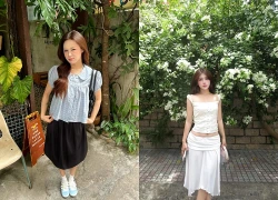 Chân váy midi diện đi làm hay đi chơi đều xinh