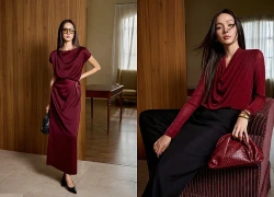 Đỏ burgundy, ngôi sao mới của tủ đồ thu đông 2026