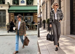 Quần jeans và áo tweed, bộ đôi cứ mặc là đẹp, sang