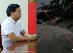 Thực hư thông tin vỡ đê, trường học và nhà dân chìm trong biển nước