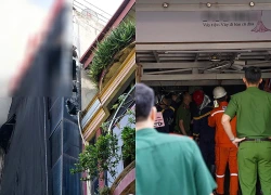 Cháy nhà 4 tầng ở Hà Nội, 5 người mắc kẹt được cảnh sát cứu