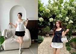 Phá vỡ nét đơn điệu với túi chấm bi chuẩn thanh lịch