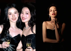 Thư Kỳ 50 tuổi ra sao khi đứng cạnh đàn em kém gần 2 con giáp