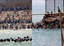 Trên 2.000 người di cư tại Ceuta phải quay trở lại các bãi biển