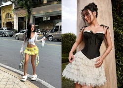 Đổi gió ngày thu với trang phục xếp tầng bồng bềnh