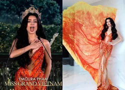 Emoura Phạm nhận giải Top 10 ở Miss Grand, đích thân ông Nawat trao thưởng