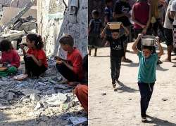 Học sinh Gaza trở lại trường học trực tiếp lần đầu sau gần 3 năm