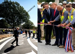 Tổng thống Trump khánh thành bãi đáp trực thăng mới của Nhà Trắng
