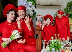 Chú rể 64 tuổi bay nửa vòng trái đất từ Mỹ về Đắk Lắk cưới vợ kém 21 tuổi