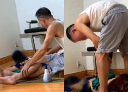 Dùng máy khoan cầm tay... chữa bệnh xương khớp ở Hưng Yên